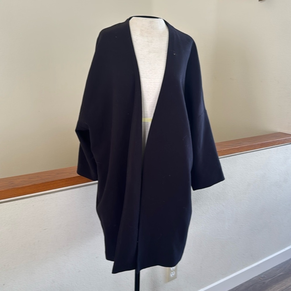 H&M Black Oversized Pea Coat